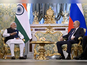 Russian President Vladimir Putin meets with Indian Prime Minister Narendra Modi ...