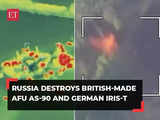 Russia destroys British-made AFU AS-90 and German IRIS-T in a deadly attack on Ukraine, watch!