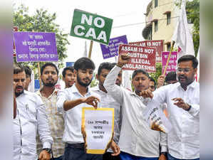 CAA protest assam pti