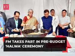 FM Nirmala Sitharaman takes part in pre-Budget 'Halwa' ceremony, watch!