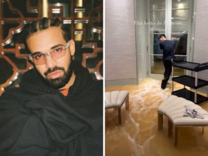 Drake's Toronto mansion flooded by rainwater. Watch viral video