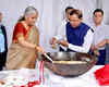 In Pics: Nirmala Sitharaman distributes sweets on Halwa Ceremony days before Budget