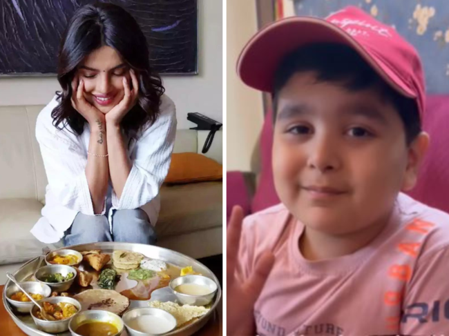 Priyanka Chopra and viral Noida boy Cheeku