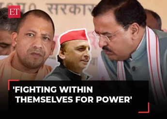 Akhilesh Yadav takes a swipe at UP govt 'Fighting within themselves for power'
