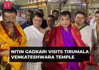 Nitin Gadkari visits Tirumala Venkateshwara Temple, says 'sought blessings to work for development of country'