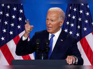 FILE PHOTO: U.S. President Joe Biden speaks at NATO's 75th anniversary summit, in Washington