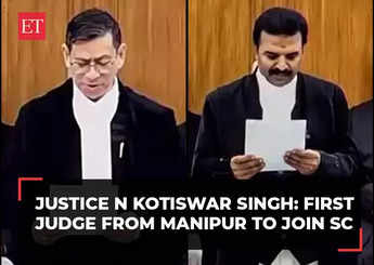 Justice N Kotiswar Singh takes oath: Supreme Court gets its first judge from Manipur