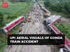 UP: Aerial visuals of Gonda Train accident show severe damage at the accident site