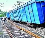 Goods train derails near Valsad in Gujarat