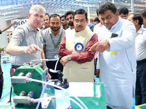 Ohmium opens Rs 2,000 crore green hydrogen electrolyzer gigafactory near Bengaluru:Image