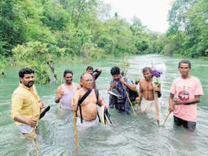 Telangana health officer treks 16km, wades through stream to hand over medicines to tribals
