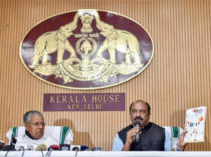 New Delhi, Feb 07 (ANI): Kerala Finance Minister K. N. Balagopal addresses a pre...
