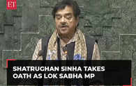 TMC Leader Shatrughan Prasad Sinha takes oath as Member of Parliament in Lok Sabha