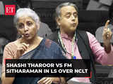 Shashi Tharoor vs FM Sitharaman in LS over NCLT: 'He should differentiate between laundry list &…' 1 80:Image