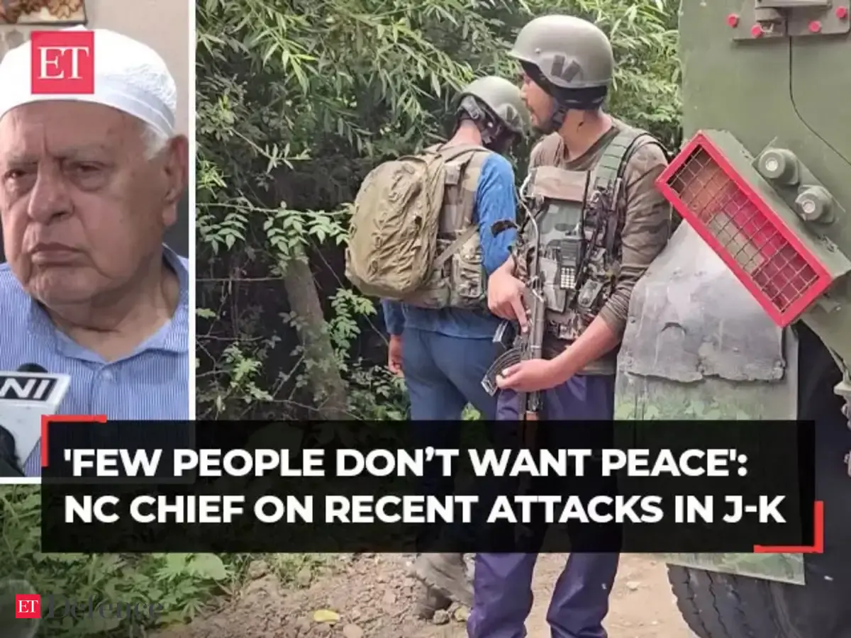 J-K: Terrorist attack on Army picket in Rajouri thwarted; NC Chief Farooq Abdullah says 'few people don’t want peace' - The Economic Times Video | ET Now