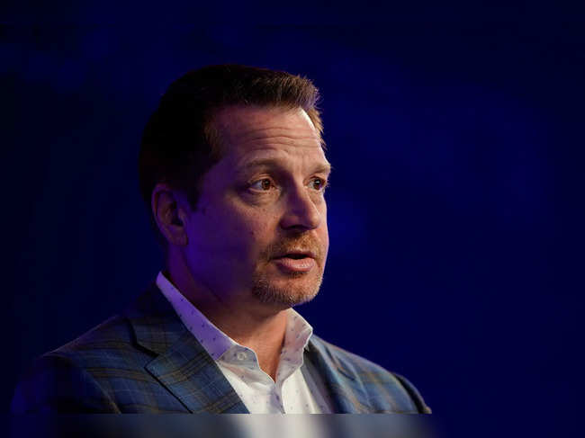 George Kurtz, president CEO and Co-Founder at CrowdStrike speaks at the WSJTECH live conference in Laguna Beach, California