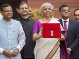Nirmala Sitharaman again takes tablet in red pouch to present paperless Budget
