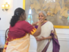 Budget 2024-25: Watch video of President Droupadi Murmu giving 'dahi cheeni' blessings to Nirmala Sitharaman