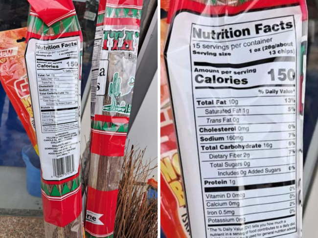Broom’s nutrition label has netizens in stitches