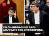 CJI Chandrachud raps advocate Matthews for interrupting; lawyer later 'forgives' lordships