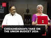 Former Finance Minister P Chidambaram's critique of the Union Budget - 2024 | Full Speech