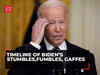 Watch: Timeline of Biden’s stumbles, fumbles, gaffes; still calls himself 'good in shape'