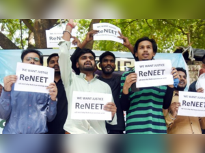 NEET students demanding a retest