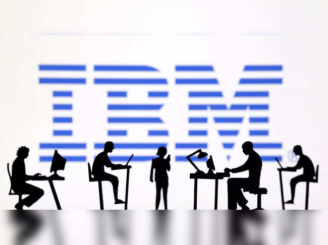 FILE PHOTO: Illustration shows IBM logo