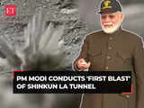 PM Modi virtually carries out 'first blast' of Shinkun La Tunnel project