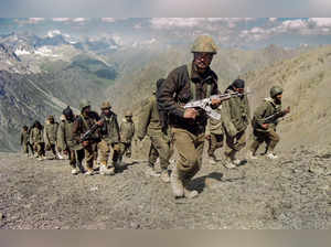 **EDS: TO GO WITH PACKAGE ON KARGIL WAR** Kargil: In this photo from PTI archive...
