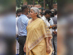 New Delhi: Union Finance Minister Nirmala Sitharaman during the Monsoon session ...