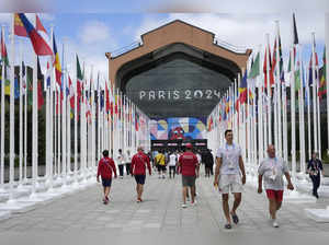 Athletes enjoying their first days at the giant Olympic village ahead of the Paris Games
