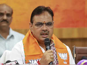 Jaipur: Rajasthan Chief Minister Bhajan Lal Sharma addresses a press conference,...
