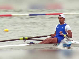 Paris, July 27 (ANI): Indian rower Balraj Panwar finishes in the fourth place in...