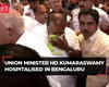 HD Kumaraswamy's nose starts bleeding during press conference, taken to hospital