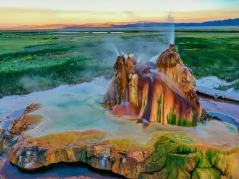 Fly Geyser, Nevada, USA