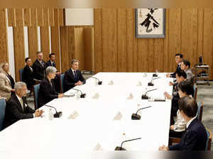 Tokyo : Indian Foreign Minister Subrahmanyam Jaishankar (L), Australian Foreign ...