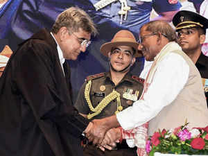 Lakshman Prasad Acharya sworn in as Assam Governor, Vijayashankar as Meghalaya Governor