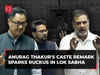 Oppn demands apology from Anurag Thakur over his caste comment on Rahul Gandhi; Rijiju responds