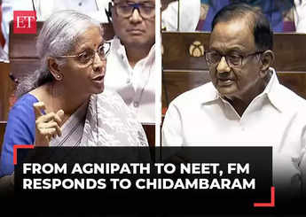 From Agnipath to NEET, FM Sitharaman rebuts P Chidambaram's questions in Rajya Sabha