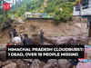 Himachal Pradesh cloudburst: Over 19 people missing at Samej Khad-Shimla; rescue operation underway