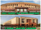 Videos of waterlogged, leaking Parliament start meme fest. Check hilarious tweets