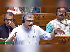 New Delhi, Jul 31 (ANI): Union Minister for Railways Ashwini Vaishnaw speaks in ...