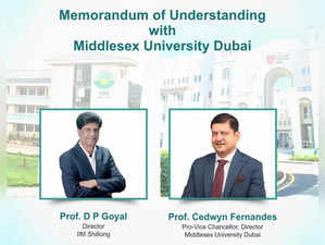 Indian Institute of Management Shillong announces strategic partnership with Middlesex University Dubai