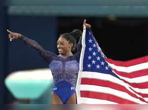 Simone Biles makes history with second all-around Olympic gymnastics title, 8 years after her first