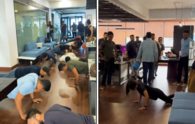 Nithin Kamath, a stroke survivor, takes part in push-up challenge with Zerodha employees. Watch here