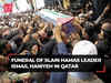 Slain Hamas chief Ismail Haniyeh laid to rest in Qatar as escalation fears grow