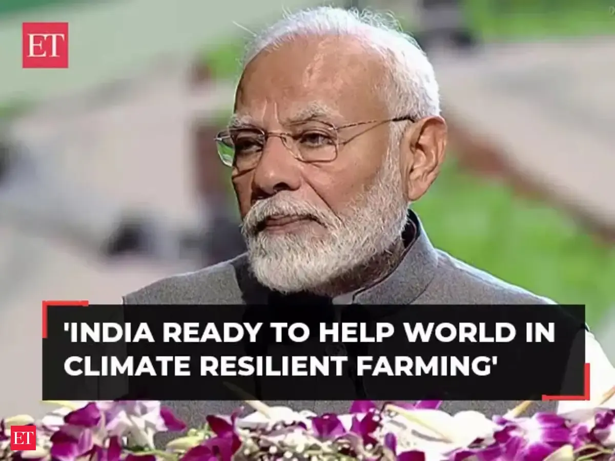 PM Modi highlights principle of 'Minimum Water, Maximum Production' as ...