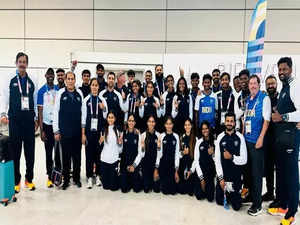 Indian athletics team reach Paris for Olympics 2024