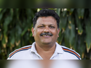 Shooter Samaresh Jung during a felicitation ceremony, in New Delhi